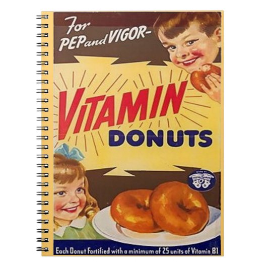 Vitamin-Donuts Notizblock (Vorderseite)