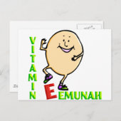 Vitamin E Postkarte (Vorne/Hinten)