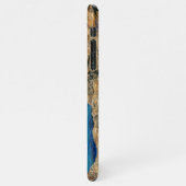 Vitamin Meer, türkisfarbene Wellen mit Splint iPhone Hülle (Linke Seite)