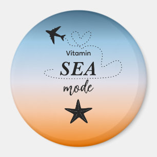 Vitamin-Meeres-Modus Orange Sommerfarbe Magnet