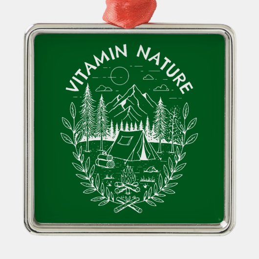 Vitamin Nature Ornament Aus Metall (Vorne)