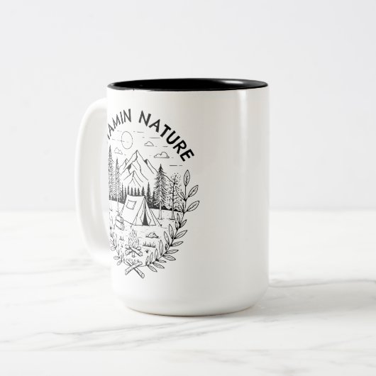 Vitamin Nature Zweifarbige Tasse (Vorderseite Links)