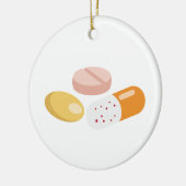 Vitamin Pills Keramik Ornament (Links)