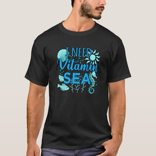 Vitamin Sea Beach Urlaub Urlaub Urlaub Sommer Gr T-Shirt (Vorderseite)