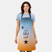 Vitamin Sea Mode Orange Sommerfarbe Schürze (Getragen)