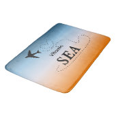 Vitamin Sea Orange Sommer Badematte (Schrägansicht)