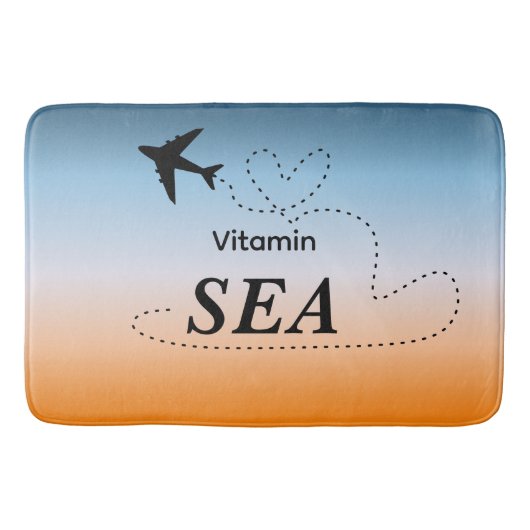 Vitamin Sea Orange Sommer Badematte (Vorderseite)