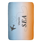 Vitamin Sea Orange Sommer Badematte (Vorderseite Vertikal)