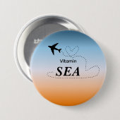 Vitamin Sea Orange Sommerfarbe Button (Vorne & Hinten)