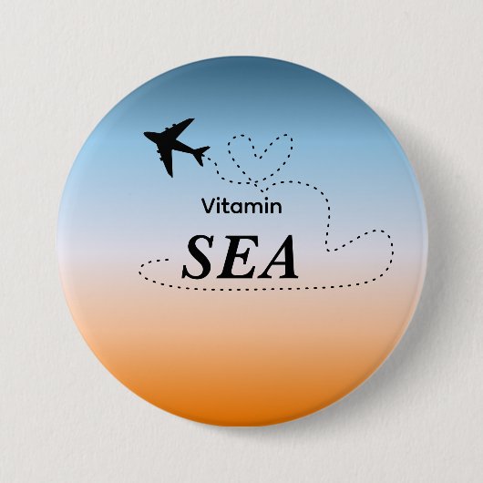 Vitamin Sea Orange Sommerfarbe Button (Vorderseite)