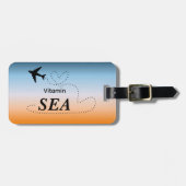 Vitamin Sea Orange Sommerfarbe Gepäckanhänger (Vorderseite horizontal)