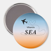 Vitamin Sea Orange Sommerfarbe Magnet (Vorderseite/Rückseite)