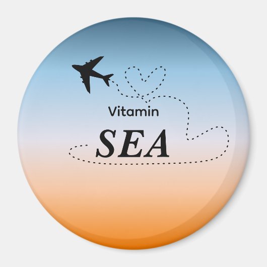 Vitamin Sea Orange Sommerfarbe Magnet (Vorne)