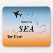 Vitamin Sea Orange Sommerfarbe Mousepad (Vorne)