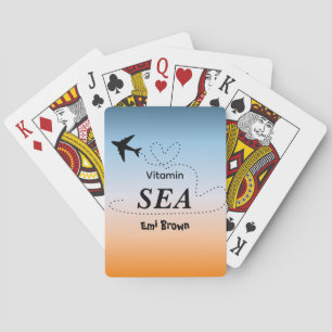 Vitamin Sea Orange Sommerfarbe Spielkarten