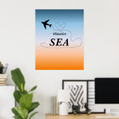 Vitamin Sea Orange Summer Color Wall Art Poster (Heimbüro)