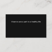 Vitamine Business Card Visitenkarte (Rückseite)