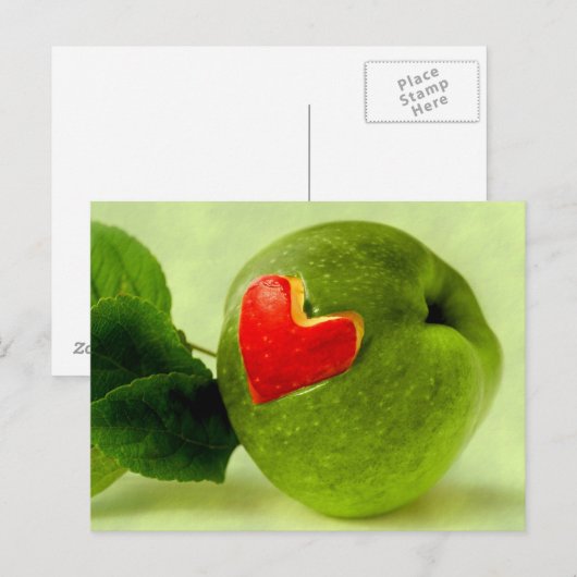 Vitamine mit Herz Postkarte (Vorne/Hinten)