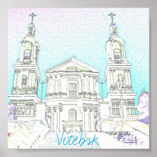 Vitebsk Church Architecture Poster (Vorne)