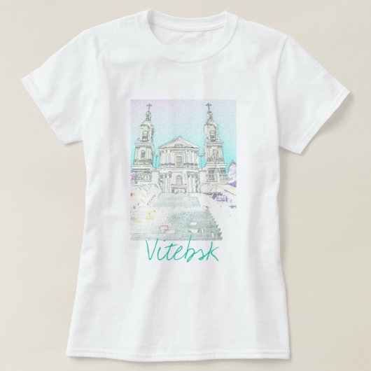 Vitebsk Church Architecture T - Shirt (Design vorne)