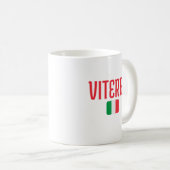 VITERBO Italienische Flagge Kaffeetasse (VorderseiteRechts)