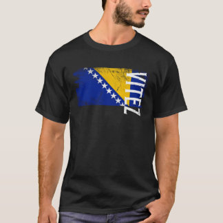 Vitez Bosnienflagge für bosnische Männer Frauen Ki T-Shirt