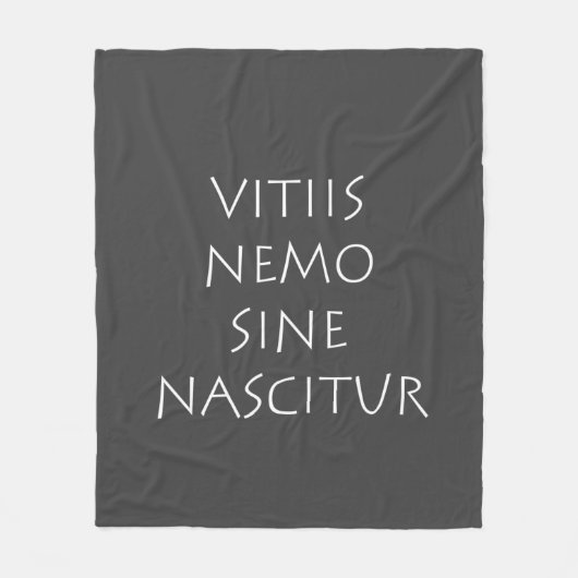 Vitiis nemo sine nascitur fleecedecke (Vorderseite)