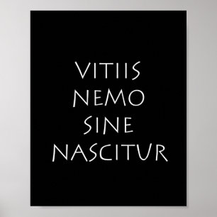 Vitiis nemo sine nascitur poster
