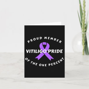 Vitiligo Awareness Sprichwort Proud Lila Ribbon Qu Karte
