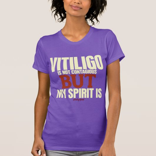 Vitiligo Awareness Tshirt (Vorderseite)
