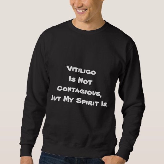 Vitiligo Bewusstseinsschaffung durch VBI Sweatshirt (Vorderseite)
