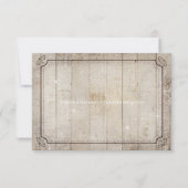 Vitnage Rustic Wooden Country Wedding RSVP Card (Rückseite)