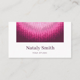 Vitrage rosa Farbkreisstruktur. Geschäftswagen Visitenkarte