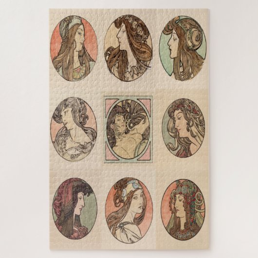 Vitrail Masterpiece: Boutique Fouquet von Mucha Puzzle (Vertikal)