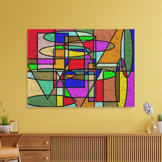 Vitral Hartglas Leinwanddruck (Insitu (Wohnzimmer))