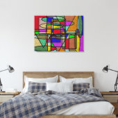 Vitral Hartglas Leinwanddruck (Insitu (Schlafzimmer))