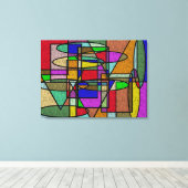 Vitral Hartglas Leinwanddruck (Insitu (Holzboden))