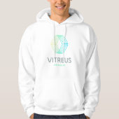 VITREUS Printed Hoodie | WEISS (Vorderseite)