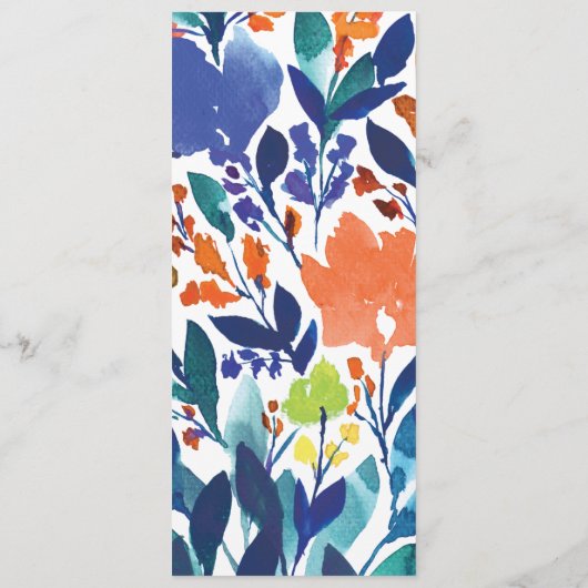 Vitrine Blossom Menu Card Menükarte (Rückseite)