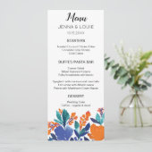 Vitrine Blossom Menu Card Menükarte (Stehend Vorderseite)