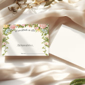 Vitrine Whimsical Brautparty Advice Card RSVP Karte