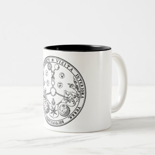 VITRIOL-TASSEN-FREIMAURER ZWEIFARBIGE TASSE (VorderseiteRechts)