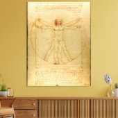 Vitruve Luc Viatour von Leonardo da Vinci Leinwanddruck (Insitu (Wohnzimmer))