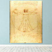 Vitruve Luc Viatour von Leonardo da Vinci Leinwanddruck (Insitu (Holzboden))