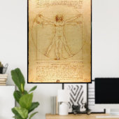 Vitruve Luc Viatour von Leonardo da Vinci Poster (Heimbüro)