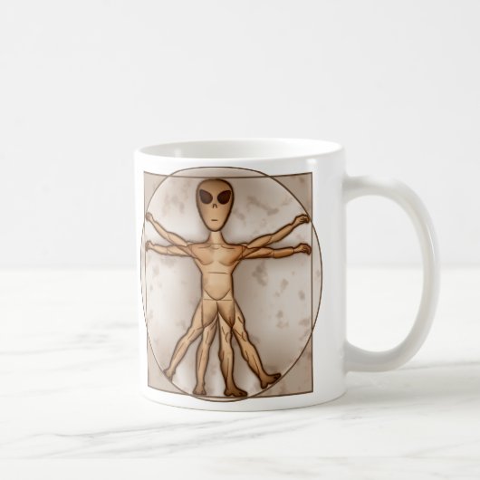 Vitruvian alien kaffeetasse (Rechts)