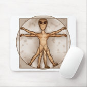 Vitruvian alien mousepad (Mit Mouse)
