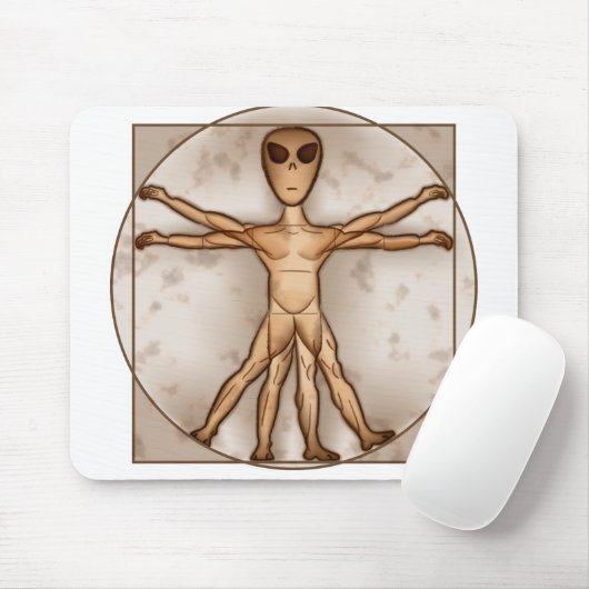 Vitruvian alien mousepad (Mit Mouse)