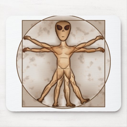 Vitruvian alien mousepad (Vorne)