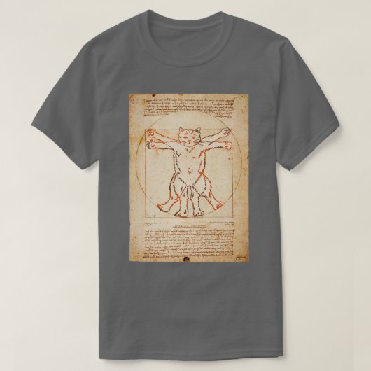 Vitruvian Cat T-Shirt (Design vorne)
